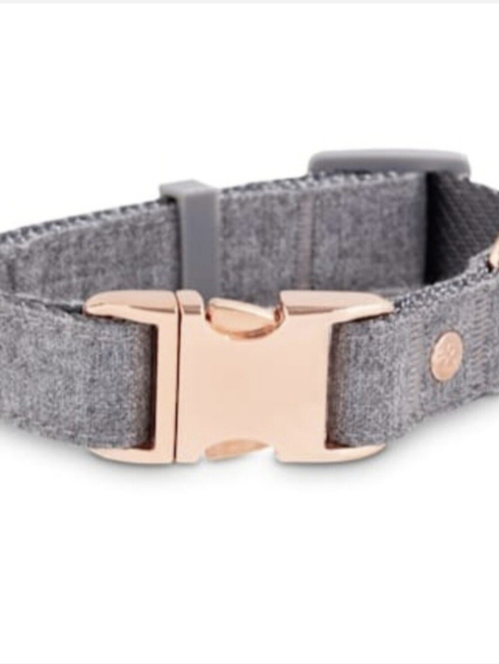 Bond & Co. Regal Rose Gold and Grey Dog Collar-XXSmall